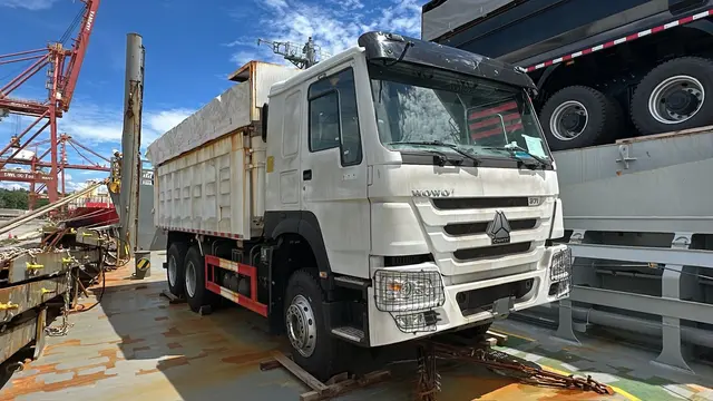 New truck carried as cargo on deck